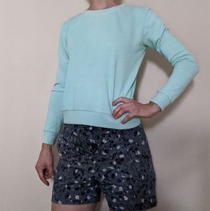 Flower print shorts and sweater